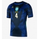 Brazilia Marquinhos #4 Tricou Fotbal Replică Mondial 2026 Barbati Deplasare Brazilia Marquinhos #4 Tricou Fotbal Replică Mondial 2026 Barbati Deplasare